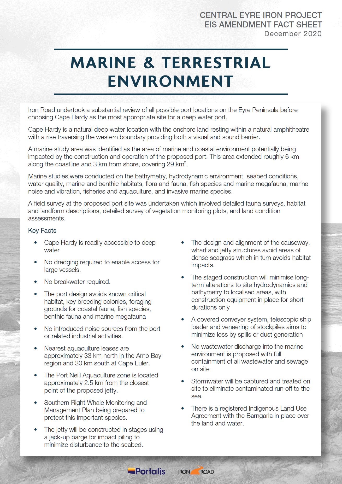 Marine Terrestrial Environment Fact Sheet 20201208